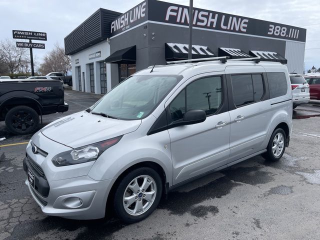 Silver Metallic 2015 Ford Transit Connect Wagon XLT LWB FWD with Rear Cargo Doors Van Front-Wheel Drive 6-Speed Automatic