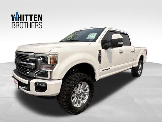Star White Metallic Tri-Coat 2021 Ford F-250 Super Duty Pickup Truck Four-Wheel Drive Automatic