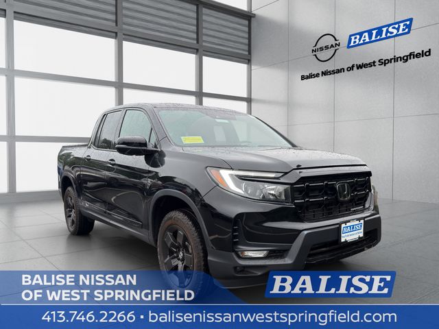 Crystal Black Pearl 2025 Honda Ridgeline Pickup Truck All-Wheel Drive 9-Speed Automatic