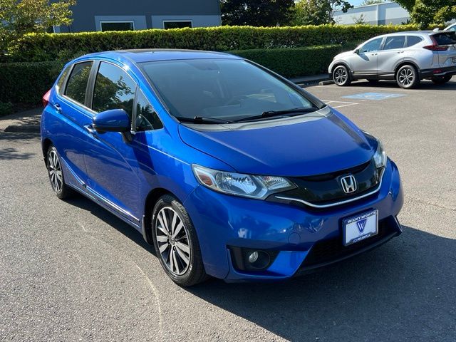Blue 2015 Honda Fit Hatchback Front-Wheel Drive 6-Speed Manual