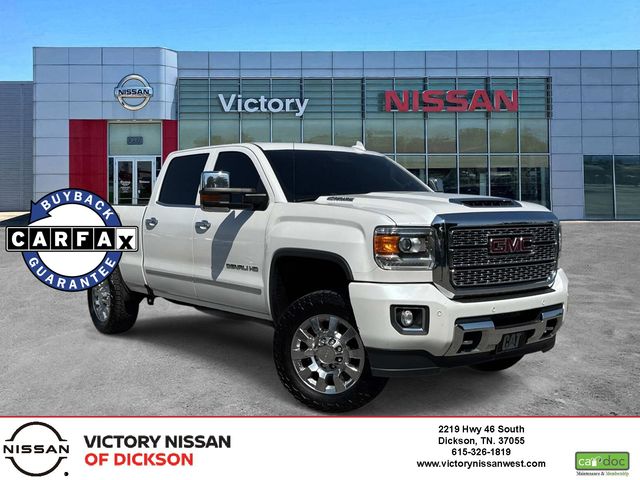 White Frost 2018 GMC Sierra 2500HD Denali Crew Cab SB 4WD Pickup Truck Four-Wheel Drive 6-Speed Automatic