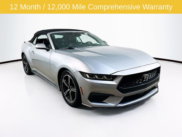 Silver Metallic 2024 Ford Mustang EcoBoost Premium Convertible RWD Convertible Rear-Wheel Drive Automatic