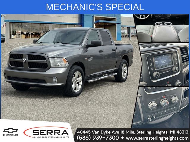 Mineral Gray Metallic Clearcoat 2013 RAM 1500 Express Crew Cab 4WD Pickup Truck Four-Wheel Drive 6-Speed Automatic