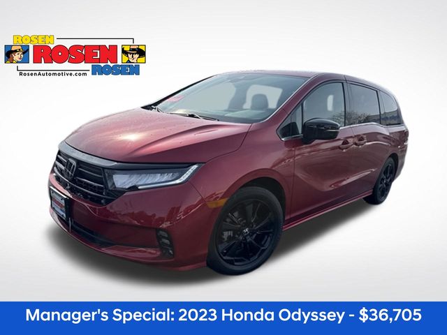 Red 2023 Honda Odyssey Sport FWD Minivan Front-Wheel Drive Automatic