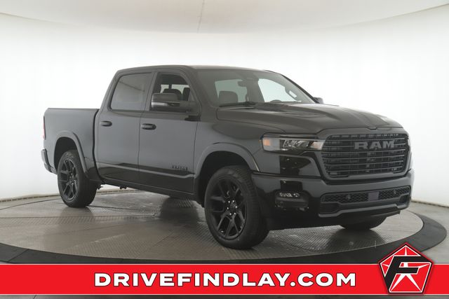 Diamond Black Crystal Pearlcoat 2026 RAM 1500 Laramie Crew Cab 4WD Pickup Truck Four-Wheel Drive 8-Speed Automatic
