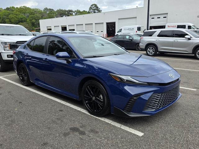 Blue 2025 Toyota Camry SE FWD Sedan Front-Wheel Drive Continuously Variable Transmission