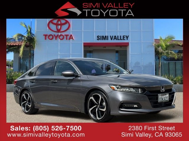 Gray (Modern Steel Metallic) 2018 Honda Accord Sedan Front-Wheel Drive Continuously Variable Transmission