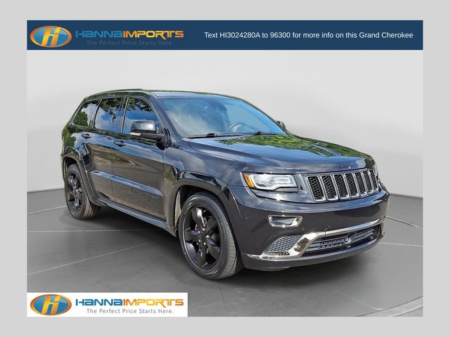 Brilliant Black Crystal Pearlcoat 2015 Jeep Grand Cherokee SUV / Crossover Four-Wheel Drive 8-Speed Automatic