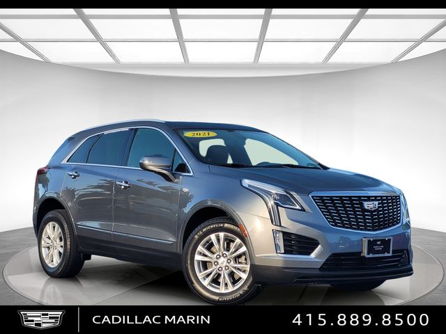 Gray (Satin Steel Metallic) 2021 Cadillac XT5 SUV / Crossover Front-Wheel Drive 9-Speed Automatic