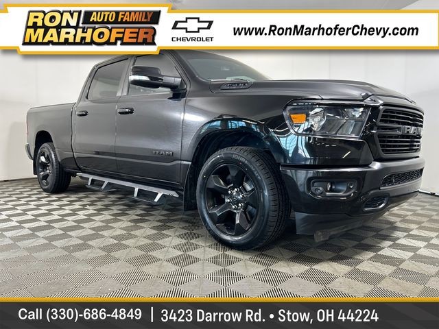 Diamond Black Crystal Pearlcoat 2019 RAM 1500 Big Horn Crew Cab 4WD Pickup Truck Four-Wheel Drive 8-Speed Automatic