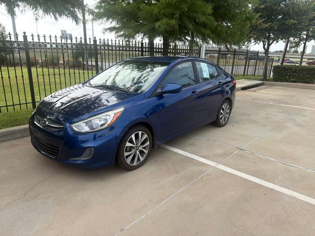 Pacific Blue Pearl 2017 Hyundai Accent Sedan Front-Wheel Drive 6-Speed Automatic
