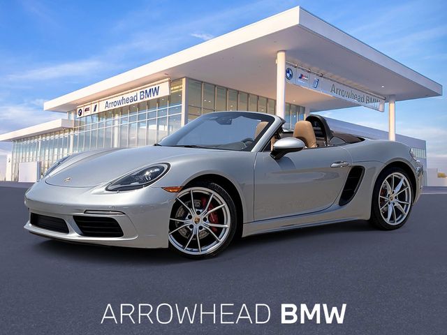 GT Silver Metallic 2018 Porsche 718 Boxster Convertible Rear-Wheel Drive 7-Speed Automatic