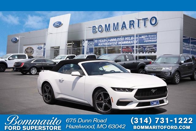 Oxford White 2024 Ford Mustang Convertible Rear-Wheel Drive Automatic