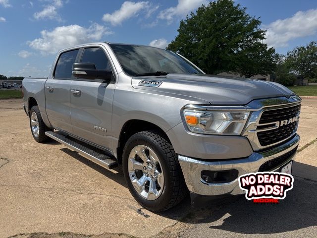 Billet Silver Metallic Clearcoat 2022 RAM 1500 Big Horn Crew Cab RWD Pickup Truck 4X2 8-Speed Automatic