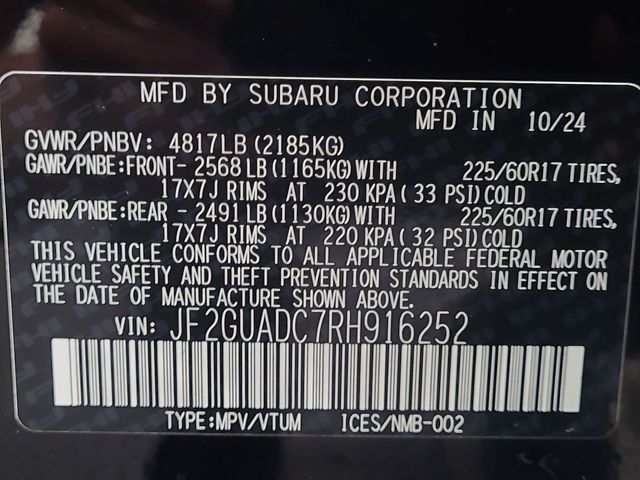 2024 – Subaru – Crosstrek