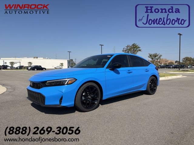 Blue Pearl 2026 Honda Civic Hatchback Hatchback Front-Wheel Drive Continuously Variable Transmission