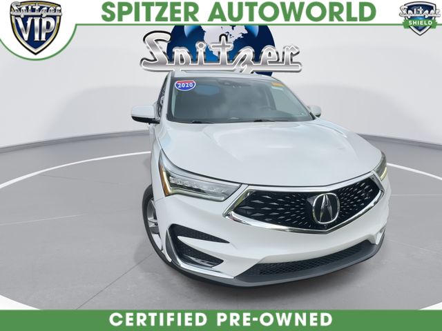 2020 Acura RDX Advance Package White at Klick Lewis Buick Chevrolet