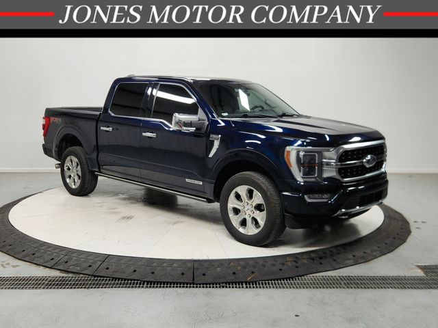 Blue Metallic 2022 Ford F-150 Pickup Truck Four-Wheel Drive Automatic