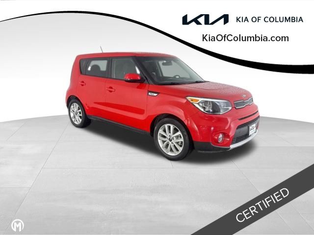 Inferno Red 2019 Kia Soul + FWD Wagon Front-Wheel Drive 6-Speed Automatic