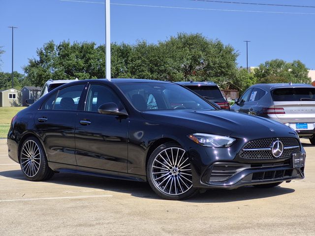 Black 2024 Mercedes-Benz C-Class Sedan Rear-Wheel Drive 9-Speed Automatic