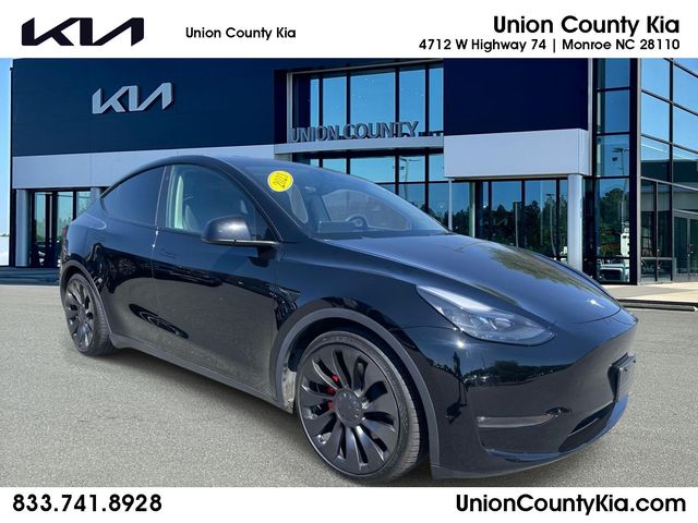 Black 2023 Tesla Model Y Performance AWD SUV / Crossover All-Wheel Drive 1-Speed Automatic
