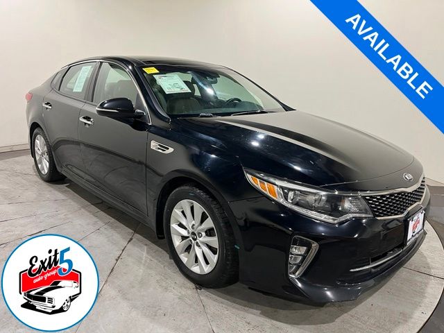 Ebony Black 2018 Kia Optima Sedan Front-Wheel Drive 6-Speed Automatic