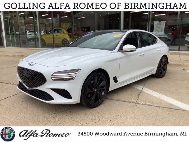 Alta White 2023 Genesis G70 Sedan Rear-Wheel Drive 8-Speed Automatic