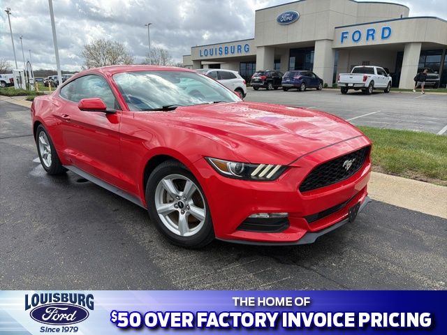 Race Red 2017 Ford Mustang V6 Coupe RWD Coupe Rear-Wheel Drive 6-Speed Automatic