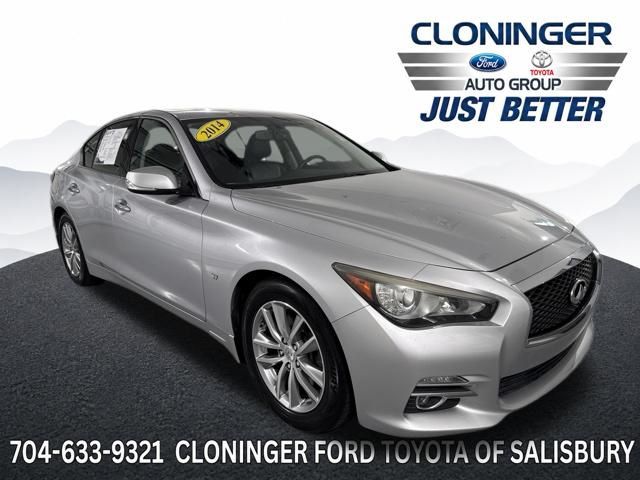 Gray (Liquid Platinum) 2014 INFINITI Q50 Sedan Rear-Wheel Drive 7-Speed Automatic