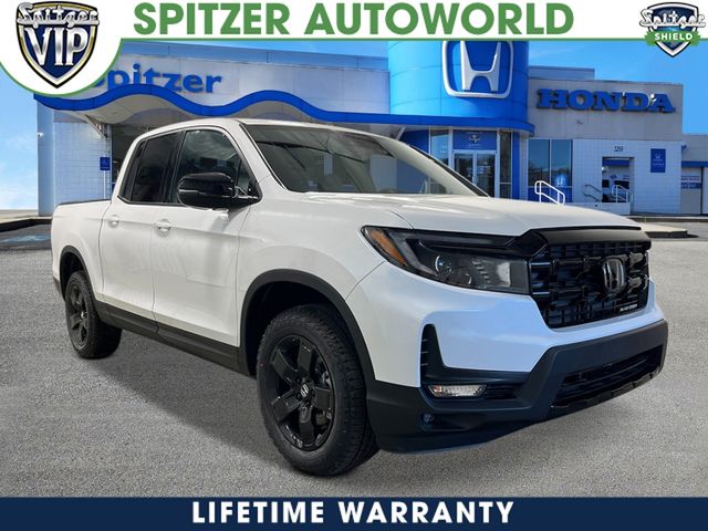 Platinum White Pearl 2026 Honda Ridgeline Black Edition AWD Pickup Truck All-Wheel Drive 9-Speed Automatic