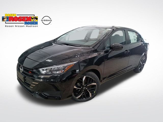 Super Black 2025 Nissan Versa SR FWD Sedan Front-Wheel Drive Continuously Variable Transmission