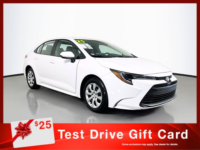 Ice Cap 2025 Toyota Corolla LE FWD Sedan Front-Wheel Drive Continuously Variable Transmission