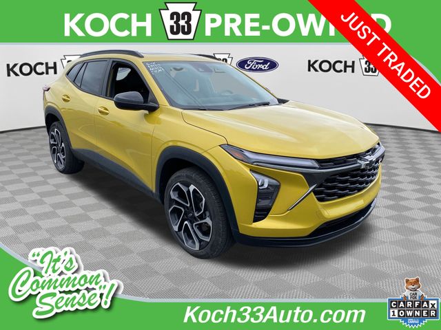 Yellow Metallic 2024 Chevrolet Trax RS with 2RS FWD SUV / Crossover Front-Wheel Drive 6-Speed Automatic