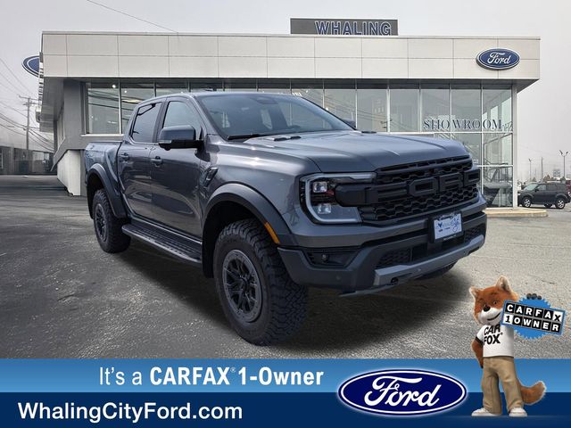 Gray Metallic 2025 Ford Ranger Raptor SuperCrew 4WD Pickup Truck Four-Wheel Drive Automatic