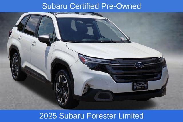 Crystal White Pearl 2025 Subaru Forester SUV / Crossover All-Wheel Drive Continuously Variable Transmission