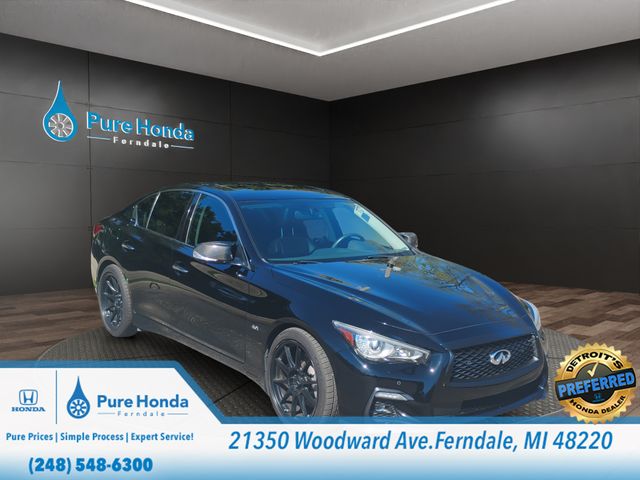 Black Obsidian 2019 INFINITI Q50 3.0t Sport RWD Sedan Rear-Wheel Drive 7-Speed Automatic Overdrive