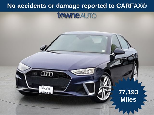 Navarra Blue Metallic 2020 Audi A4 45 TFSI quattro Premium Plus AWD Sedan All-Wheel Drive 7-Speed Automatic