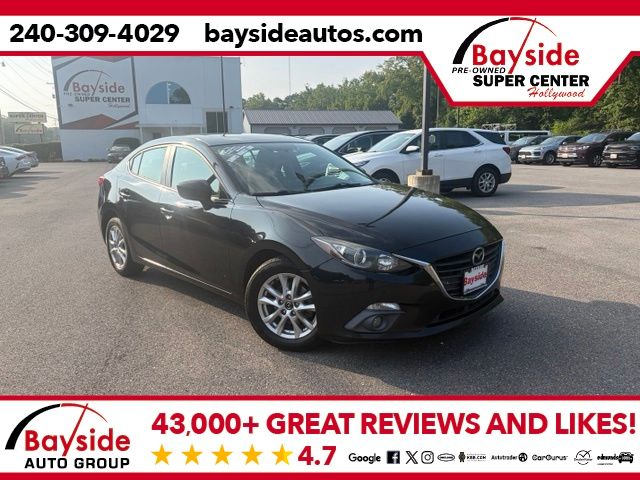 Jet Black Mica 2015 Mazda MAZDA3 Sedan Front-Wheel Drive 6-Speed Automatic