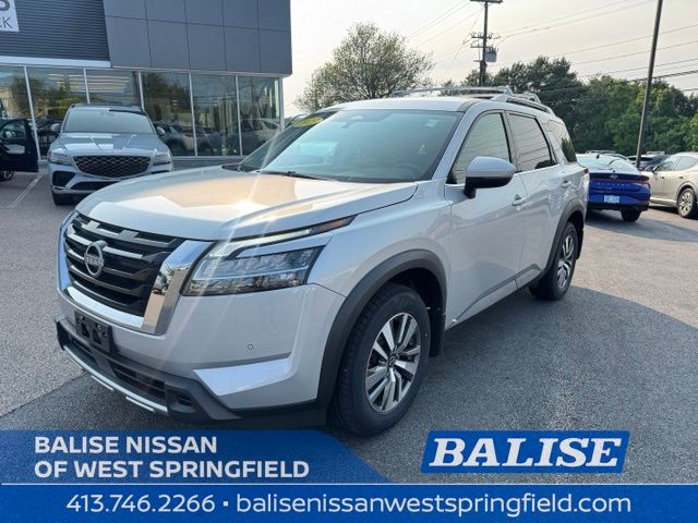 Brilliant Silver Metallic 2023 Nissan Pathfinder SUV / Crossover All-Wheel Drive 9-Speed Automatic
