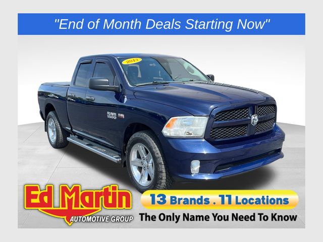 True Blue Pearl 2013 RAM 1500 Pickup Truck Four-Wheel Drive 6-Speed Automatic