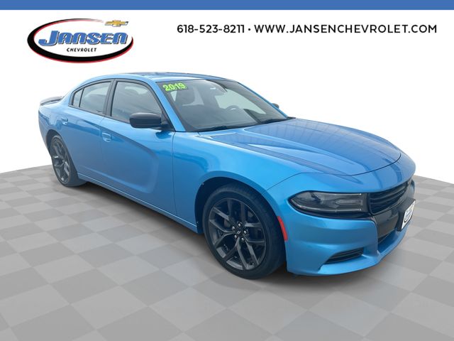 B5 Blue Pearlcoat 2019 Dodge Charger SXT RWD Sedan Rear-Wheel Drive 8-Speed Automatic