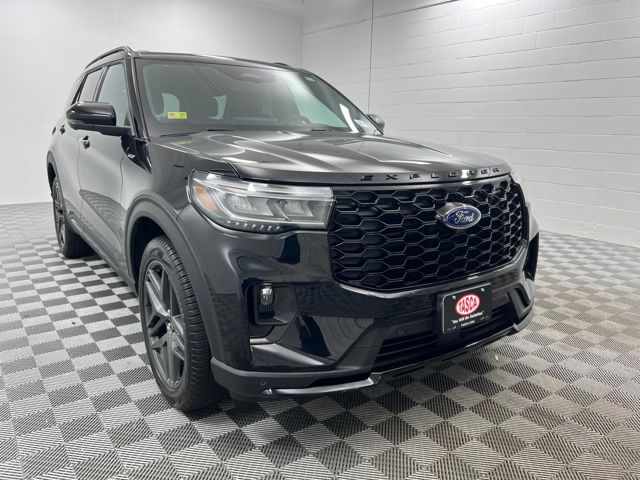 Agate Black Metallic 2025 Ford Explorer SUV / Crossover All-Wheel Drive Automatic