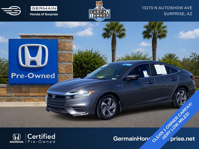 Gray (Modern Steel Metallic) 2019 Honda Insight Sedan Front-Wheel Drive Continuously Variable Transmission