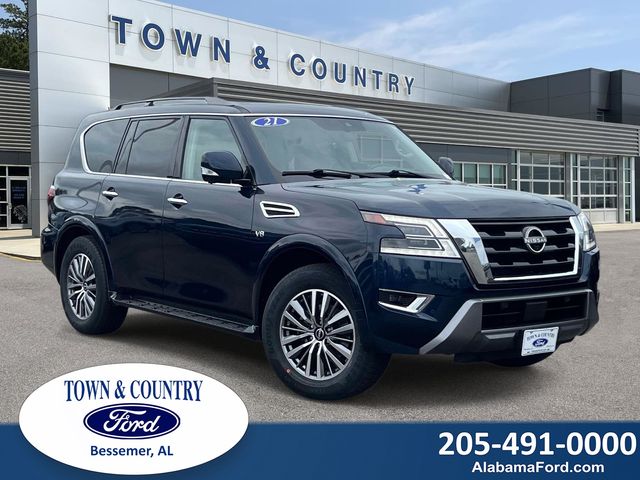 Hermosa Blue Pearl 2021 Nissan Armada SUV / Crossover Four-Wheel Drive 7-Speed Automatic