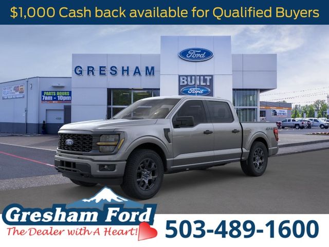 Carbonized Gray Metallic 2026 Ford F-150 STX SuperCrew 4WD Pickup Truck Four-Wheel Drive Automatic