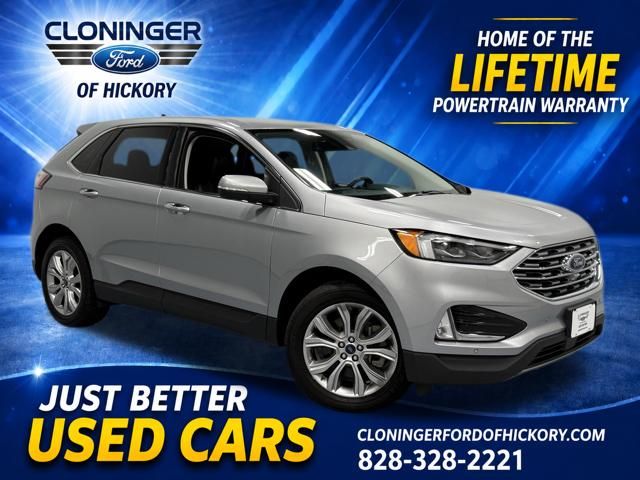 Iconic Silver Metallic 2022 Ford Edge SUV / Crossover All-Wheel Drive 8-Speed Automatic