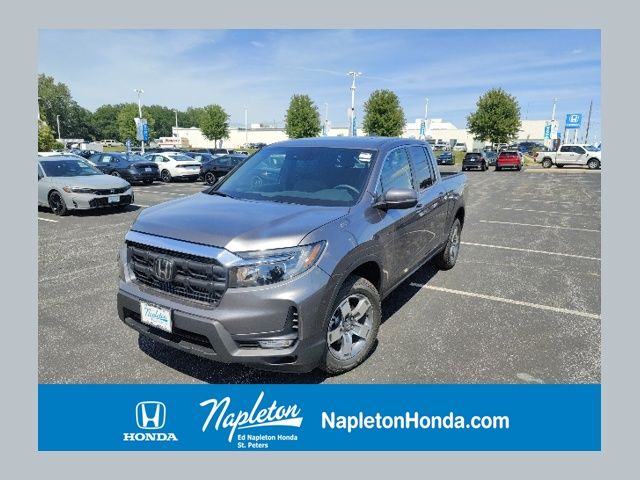 Gray (Modern Steel Metallic) 2026 Honda Ridgeline Pickup Truck All-Wheel Drive 9-Speed Automatic