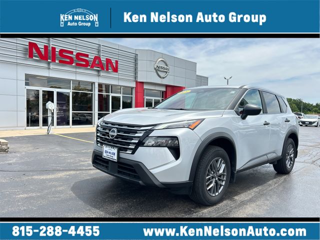 Brilliant Silver Metallic 2025 Nissan Rogue SUV / Crossover All-Wheel Drive Continuously Variable Transmission