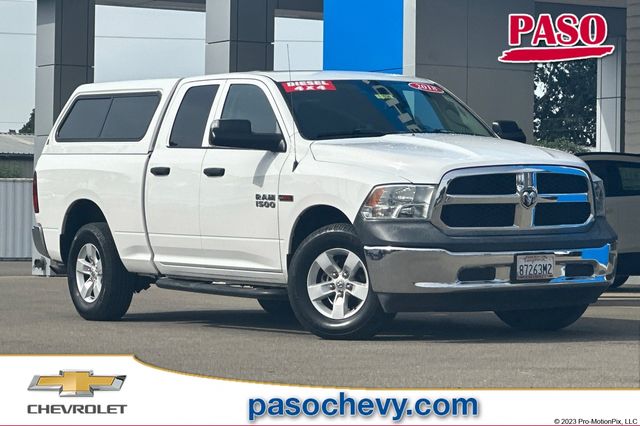 Bright White Clearcoat 2018 RAM 1500 Tradesman Quad Cab 4WD Pickup Truck Four-Wheel Drive 8-Speed Automatic