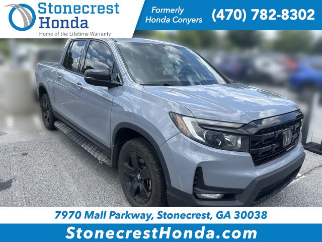 Gray 2024 Honda Ridgeline Pickup Truck All-Wheel Drive 9-Speed Automatic